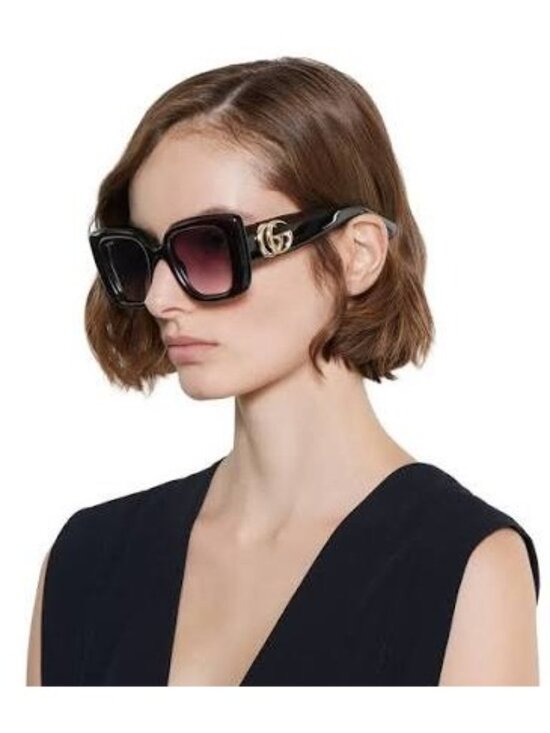 Gucci GG1975S 005 Square Sunglasses – Burgundy main image 12